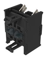 EAO 704.915.4-1 Bloque de Contacto, Int Selectores, DPST-NC, Acción Lenta, Plateado, 6A, 500V, Enchufe