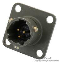 AMPHENOL INDUSTRIAL PT02E8-3P Circular Connector, PT Series, MIL-DTL-26482 Series I, Box Mount Receptacle, 3 Contacts, Solder Pin