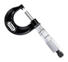STARRETT V436.1MXRL-25 Micrometer, Outside, 0 mm to 25 mm, 0.01 mm Graduations, 436.1 Series