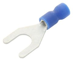 MULTICOMP PRO SVES2-4 Fork / Spade Tongue Terminal, SVE, 16AWG to 14AWG, 2.5 mm², M4, #8, Vinyl