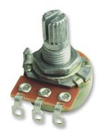 TT ELECTRONICS / BI TECHNOLOGIES P160KNP-0QC20A25K Rotary Potentiometer, Knurled, 25 kohm, 1 Turns, Audio, 100 mW, ± 20%, P160 Series