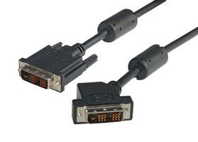 L-COM DVIDSL-45-4M Cable de Audio / Video, Plug de enlace único DVI-D de 45°, DVI-D Un Enlace Macho, 13.1 ft, 4 m