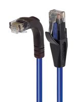L-COM TRD695RA1BL-3 Ethernet Cable, Cat6, 90° RJ45 Plug to RJ45 Plug, UTP (Unshielded Twisted Pair), Blue, 914.4 mm
