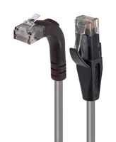 L-COM TRD695RA2GRY-1 Ethernet Cable, Cat6, 90° RJ45 Plug to RJ45 Plug, UTP (Unshielded Twisted Pair), Gray, 304.8 mm