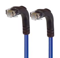 L-COM TRD695RA3BL-7 Ethernet Cable, Cat6, 90° RJ45 Plug to 90° RJ45 Plug, UTP (Unshielded Twisted Pair), Blue, 2.1 m