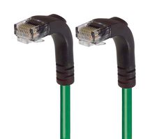 L-COM TRD695RA3GR-30 Ethernet Cable, Cat6, 90° RJ45 Plug to 90° RJ45 Plug, UTP (Unshielded Twisted Pair), Green, 9.1 m