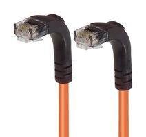 L-COM TRD695RA3OR-25 Ethernet Cable, Cat6, 90° RJ45 Plug to 90° RJ45 Plug, UTP (Unshielded Twisted Pair), Orange