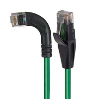 L-COM TRD695RA6GR-10 Ethernet Cable, Cat6, 90° RJ45 Plug to RJ45 Plug, UTP (Unshielded Twisted Pair), Green, 3.05 m