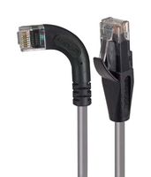 L-COM TRD695RA6GRY-1 Cable Ethernet, Cat6, RJ45 90° Macho a RJ45 Macho, UTP (par trenzado sin blindaje), Gris
