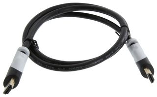 MULTICOMP PRO 24-14700 Ensamble Cable Alta Velocidad HDMI V1.4, Compatible con 3D & 4K, CL3 En Pared, Blanco/Negro, 3 pies