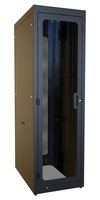 HAMMOND C4RR247336DBK1 Rack Cabinet, Server, C4RR Series, 42U, 80.8 ", 24 ", 36 "