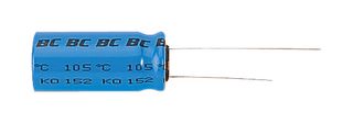VISHAY MAL216056101E3 Electrolytic Capacitor, 100 µF, 25 V, ± 20%, Radial Leaded, 2000 hours @ 150°C, Polar