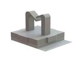 ESSENTRA COMPONENTS MWSB-1-19A-RT Fastener, Adhesive Backed Cable Clamp, Nylon 6.6 (Polyamide 6.6), Natural, 9.5 mm, 9.5 mm