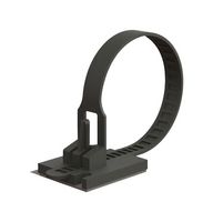 ESSENTRA COMPONENTS TOBS-18-01A-RT Cable Tie Mount, Adhesive, Screw, 3 mm, Black, Nylon 6.6 (Polyamide 6.6), 25.9 mm, 21.1 mm