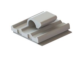 ESSENTRA COMPONENTS WCK-180-01A-RT Fastener, Adhesive Backed Cable Clamp, Nylon 6.6 (Polyamide 6.6), Natural, 16 mm, 15.7 mm