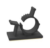 ESSENTRA COMPONENTS 22AAWC390490 Fastener, Adhesive Backed Cable Clamp, 12.3 mm, Nylon 6.6 (Polyamide 6.6), Black, 32.5 mm
