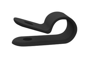 ESSENTRA COMPONENTS 22CC37B0312B Fastener, Screw Mount Cable Clamp, 0.312 ", Nylon 6.6 (Polyamide 6.6), Black, 0.375 "