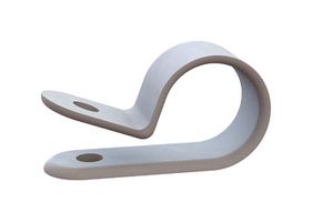 ESSENTRA COMPONENTS 22CC37B0500 Fastener, Screw Mount Cable Clamp, 0.5 ", Nylon 6.6 (Polyamide 6.6), Natural, 0.375 "