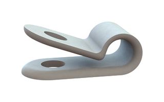 ESSENTRA COMPONENTS 22CC37C0187 Fastener, Screw Mount Cable Clamp, 0.187 ", Nylon 6.6 (Polyamide 6.6), Natural, 0.375 "