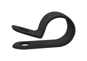 ESSENTRA COMPONENTS 22CC37D0500B Fastener, Screw Mount Cable Clamp, 0.5 ", Nylon 6.6 (Polyamide 6.6), Black, 0.375 "