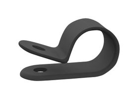 ESSENTRA COMPONENTS 22CC50C0500B Fastener, Screw Mount Cable Clamp, 0.5 ", Nylon 6.6 (Polyamide 6.6), Black, 0.5 "
