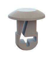 ESSENTRA COMPONENTS 23TA250188 Cable Tie Mount, Push Barb, 6.35 mm, Natural, Nylon 6.6 (Polyamide 6.6), 4.8 mm
