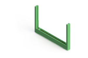 EDAC 307-019-553-168 Card Edge Connector, Single Side, 1.57 mm, 19 Contacts, Through Hole Mount, Right Angle