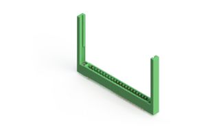 EDAC 307-021-558-168 Card Edge Connector, Single Side, 1.57 mm, 21 Contacts, Through Hole Mount, Right Angle