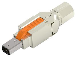 TE CONNECTIVITY 2350310-2 Modular Connector, Modular Plug, 1 x 1 (Port), 8P8C, Cat6a, Cable Mount