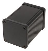 HAMMOND 1455CS802BK Metal Enclosure, w/Plastic End Panel, Small, Aluminum, 54 mm, 54 mm, 80 mm