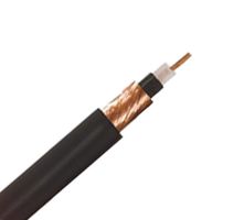 L-COM TS-BULK-250 Coaxial Cable, Tinned Copper, 6 mm, 50 ohm, Black