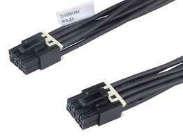 MOLEX 224085-1083 Cable Assembly, Mini-Fit Max Receptacle to Mini-Fit Max Receptacle, 8 Positions, 4.2 mm, 2 Row