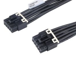 MOLEX 224085-1102 Cable Assembly, Mini-Fit Max Receptacle to Mini-Fit Max Receptacle, 10 Positions, 4.2 mm, 2 Row