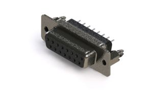 EDAC 628-015-228-046 D Sub Connector, Standard, Receptacle, 628 Series, 15 Contacts, DA, Solder