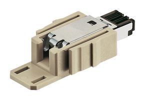 HARTING 09454001100 Modular Connector, RJ45 Plug, 1 x 1 (Port), 4P4C, Cat5, Cable Mount