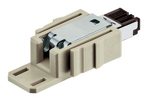 HARTING 09454001109 Modular Connector, RJ45 Plug, 1 x 1 (Port), 4P4C, Cat5, Cable Mount