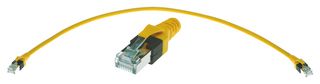 HARTING 09474747111 Cable Ethernet, Cat6a, RJ45 Macho a RJ45 Macho, UTP (par trenzado sin blindaje), Amarillo, 2 m