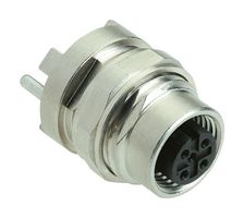 HARTING 21033216520 Conector para Sensor, M12, Receptáculo eléctrico, 5 Contactos, PCB Hembra, Montaje en Panel Recto