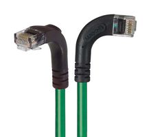 L-COM TRD815RA10GR-1 Ethernet Cable, Cat5e, 90° RJ45 Plug to 90° RJ45 Plug, UTP (Unshielded Twisted Pair), Green