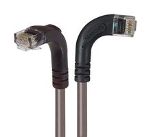 L-COM TRD815RA10GRY-10 Ethernet Cable, Cat5e, 90° RJ45 Plug to 90° RJ45 Plug, UTP (Unshielded Twisted Pair), Gray