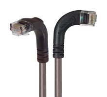L-COM TRD815RA10GRY-5 Ethernet Cable, Cat5e, 90° RJ45 Plug to 90° RJ45 Plug, UTP (Unshielded Twisted Pair), Gray, 1.5 m