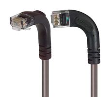 L-COM TRD815RA11GRY-10 Ethernet Cable, Cat5e, 90° RJ45 Plug to 90° RJ45 Plug, UTP (Unshielded Twisted Pair), Gray