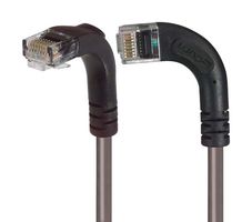 L-COM TRD815RA11GRY-15 Ethernet Cable, Cat5e, 90° RJ45 Plug to 90° RJ45 Plug, UTP (Unshielded Twisted Pair), Gray, 4.6 m