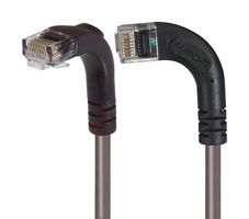L-COM TRD815RA11GRY-30 Ethernet Cable, Cat5e, 90° RJ45 Plug to 90° RJ45 Plug, UTP (Unshielded Twisted Pair), Gray, 9.1 m