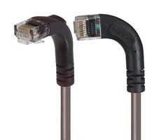 L-COM TRD815RA11GRY-7 Ethernet Cable, Cat5e, 90° RJ45 Plug to 90° RJ45 Plug, UTP (Unshielded Twisted Pair), Gray, 2.1 m