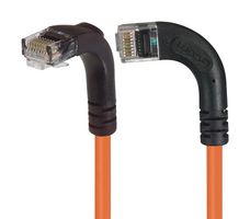 L-COM TRD815RA11OR-2 Ethernet Cable, Cat5e, 90° RJ45 Plug to 90° RJ45 Plug, UTP (Unshielded Twisted Pair), Orange
