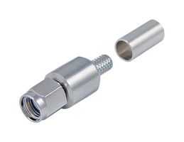 L-COM ARSP-1728 Conector Coaxial / RF, SMA RP Coaxial, Macho Recto, Sin soldadura, Ponchar, 50 ohm
