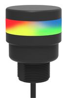 BANNER ENGINEERING TL50PC1UQP Tower Light, Multicolor RGB, 50 mm, USB Type A, Flashing/Rotating/Steady, 5 V, PVC Pigtail Connector