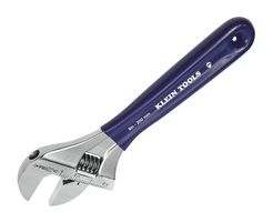 KLEIN TOOLS D509-8 ADJUSTABLE WRENCH, EXTRA WIDE JAW, 1.5"