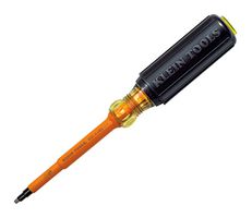 KLEIN TOOLS 662-4-INS INSULATED SCREWDRIVER, #2 SQ, 8.313"